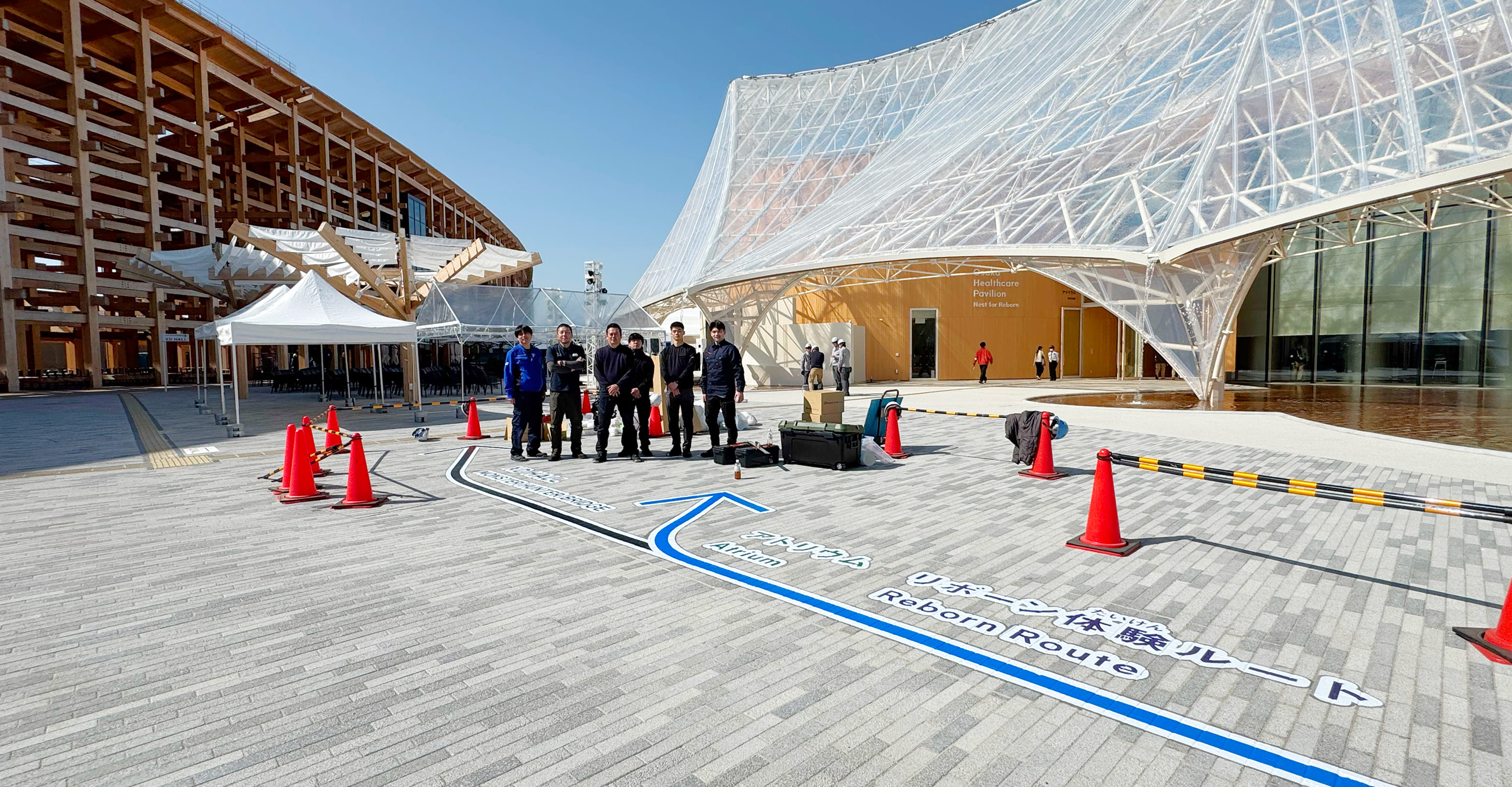 スマートマークが採用された大阪万博会場