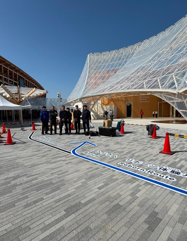 スマートマークが採用された大阪万博会場