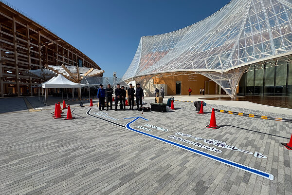 スマートマークが採用された大阪万博会場