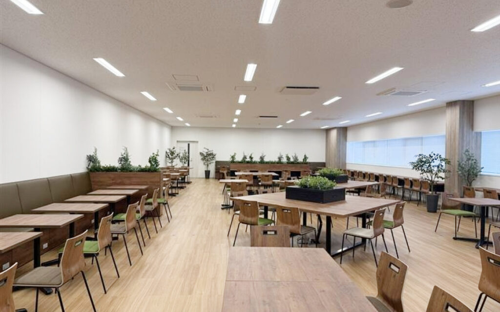 施工した物流施設・工場の休憩室